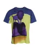 Multicolor Lion Print Round Neck T-shirt sold by Louxly