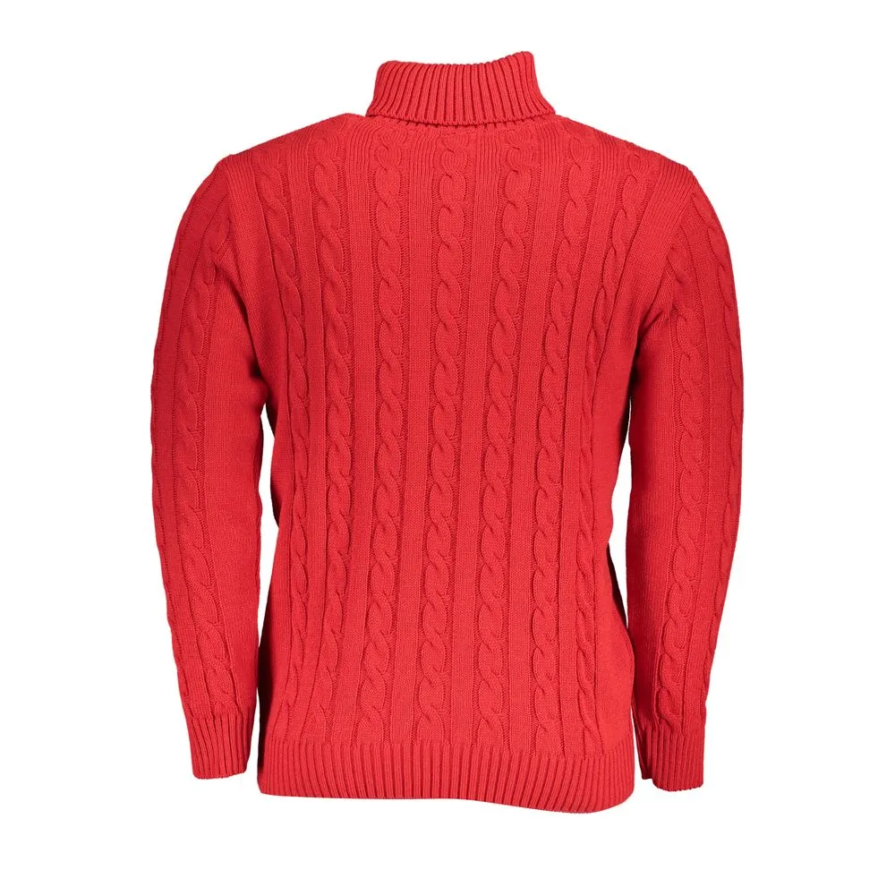 Elegant Turtleneck Twisted Sweater in Pink sold by Louxly product image thumbnail 2