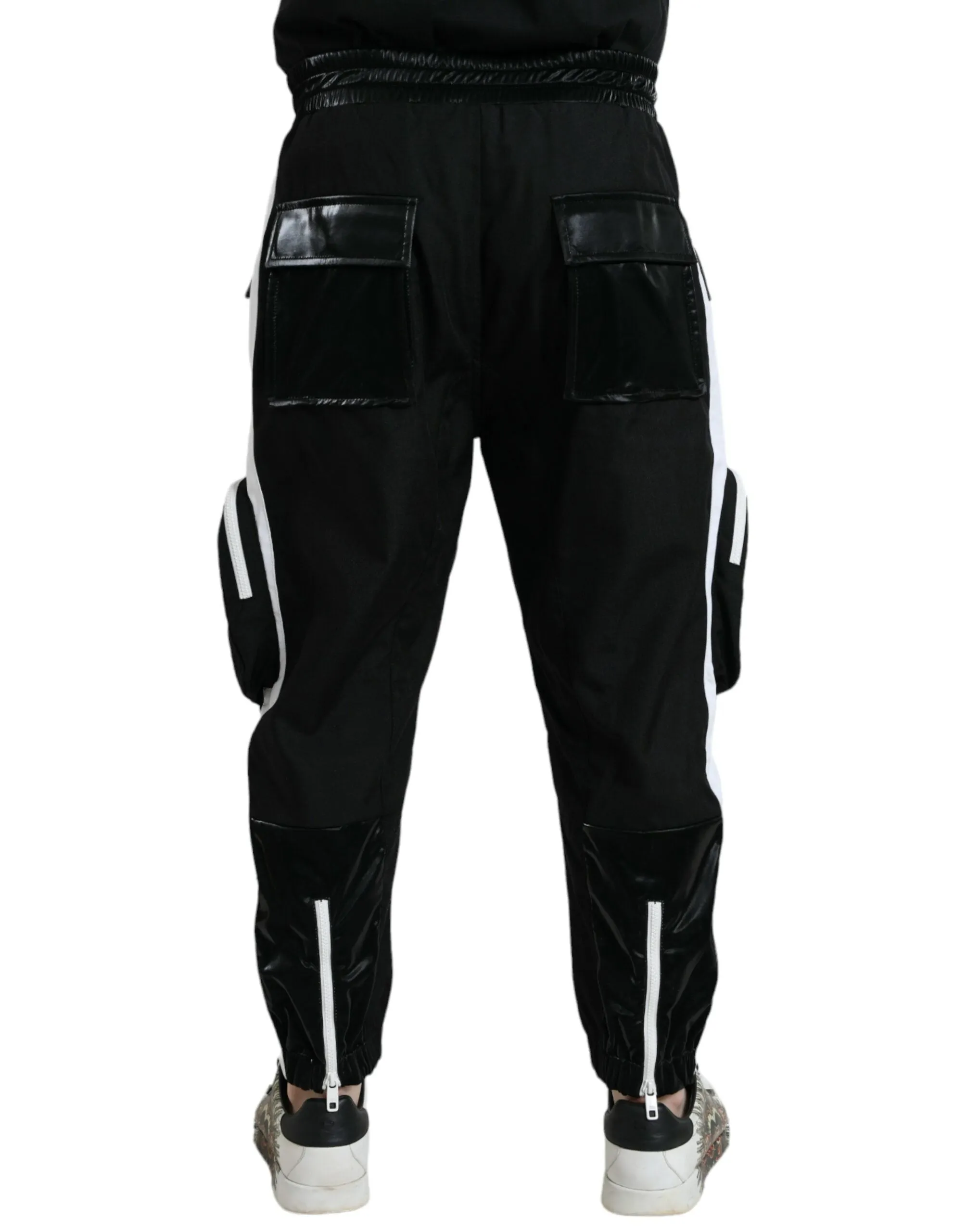 Black Nylon Cargo Jogger Men Sweatpants Pants sold by Louxly product image thumbnail 2
