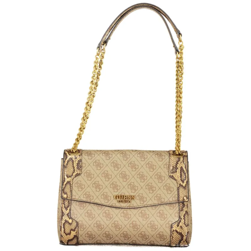 Beige Polyethylene Handbag sold by Louxly