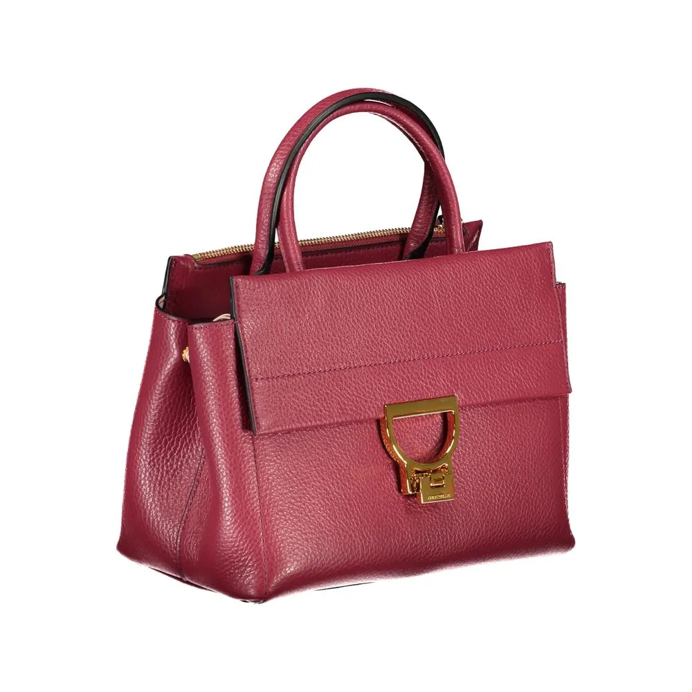 Red Leather Handbag sold by Louxly product image thumbnail 3