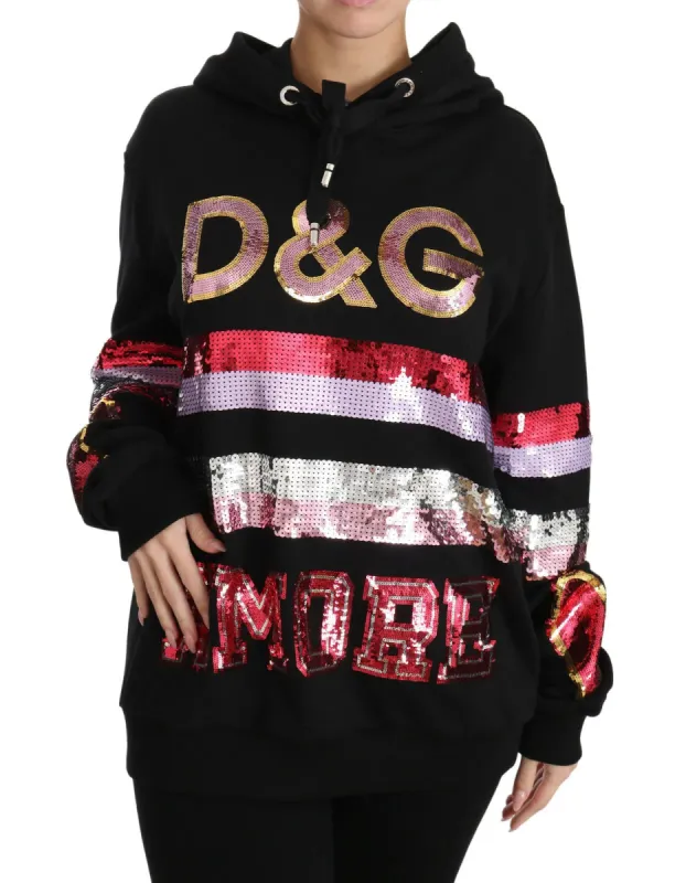 DG Sequined Hooded Pullover Sweater sold by Louxly