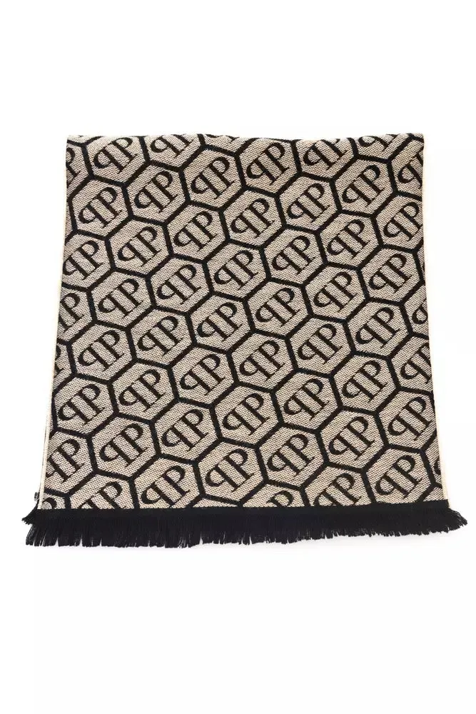 Elegant Monogram Fringed Scarf sold by Louxly