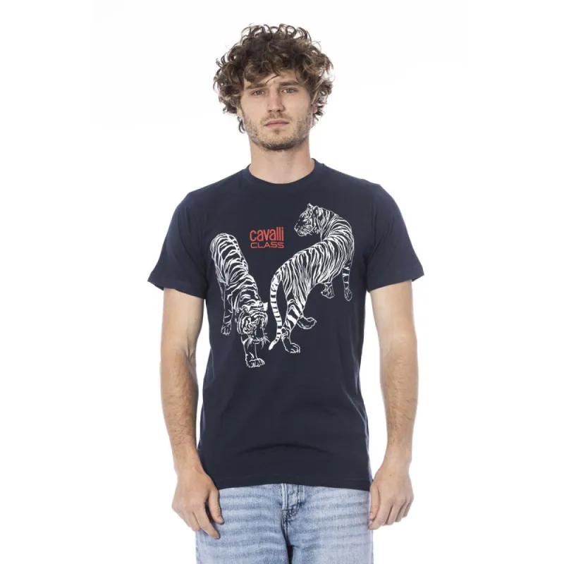 Blue Cotton Men T-Shirt sold by Louxly