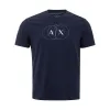 Sleek Blue Cotton Tee for Men sold by Louxly