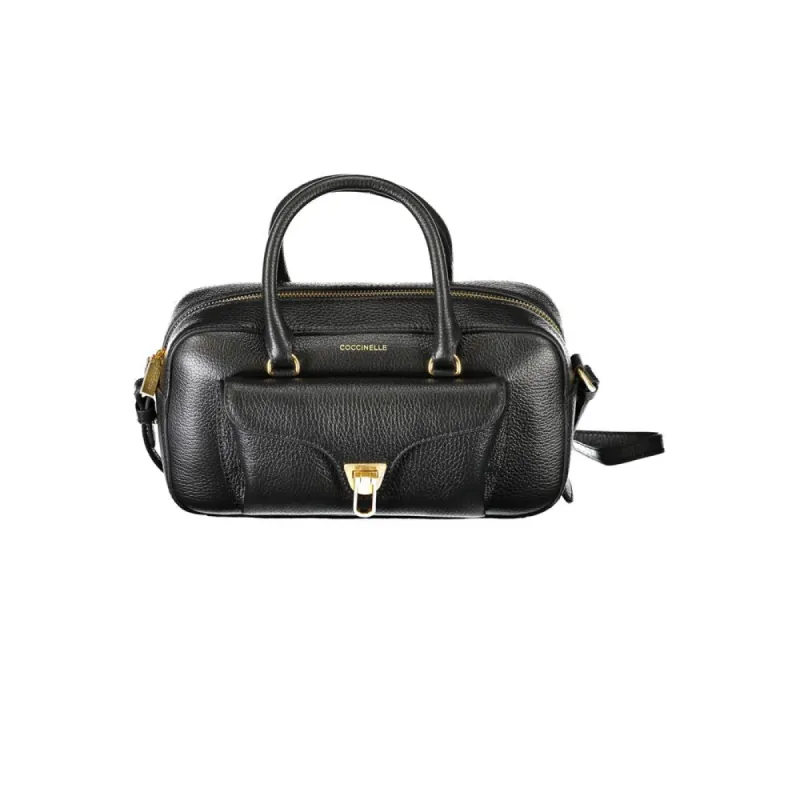 Black Leather Handbag sold by Louxly