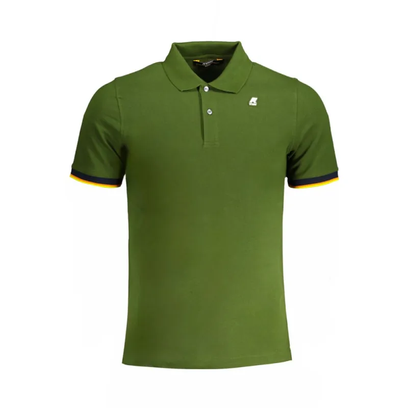 Green Cotton Polo Shirt sold by Louxly