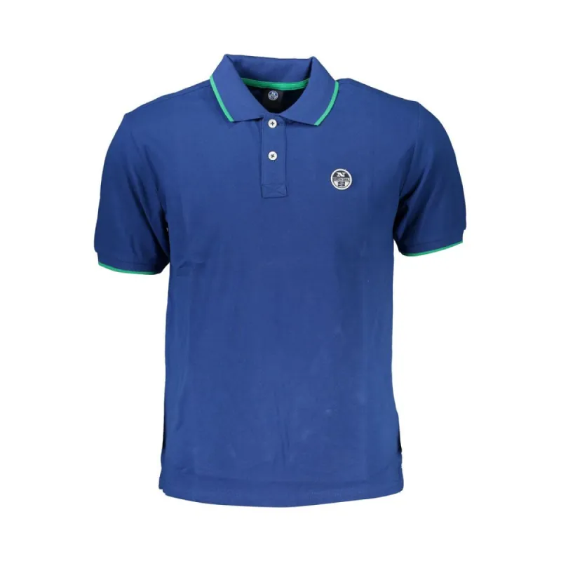 Blue Cotton Polo Shirt sold by Louxly