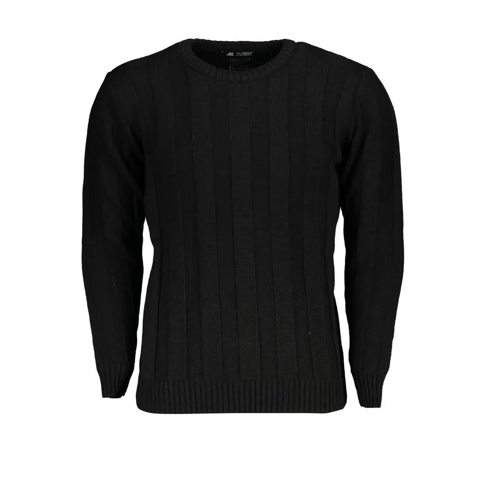 Black Fabric Sweater sold by Louxly