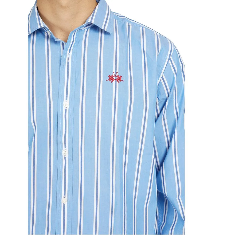 Elegant Striped Cotton Poplin Shirt sold by Louxly product image thumbnail 3