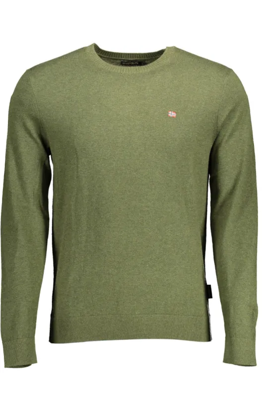 Green Cotton Men Sweater sold by Louxly