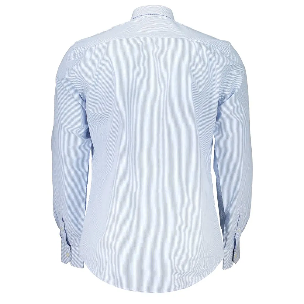 Chic Light Blue Organic Cotton Shirt sold by Louxly product image thumbnail 3