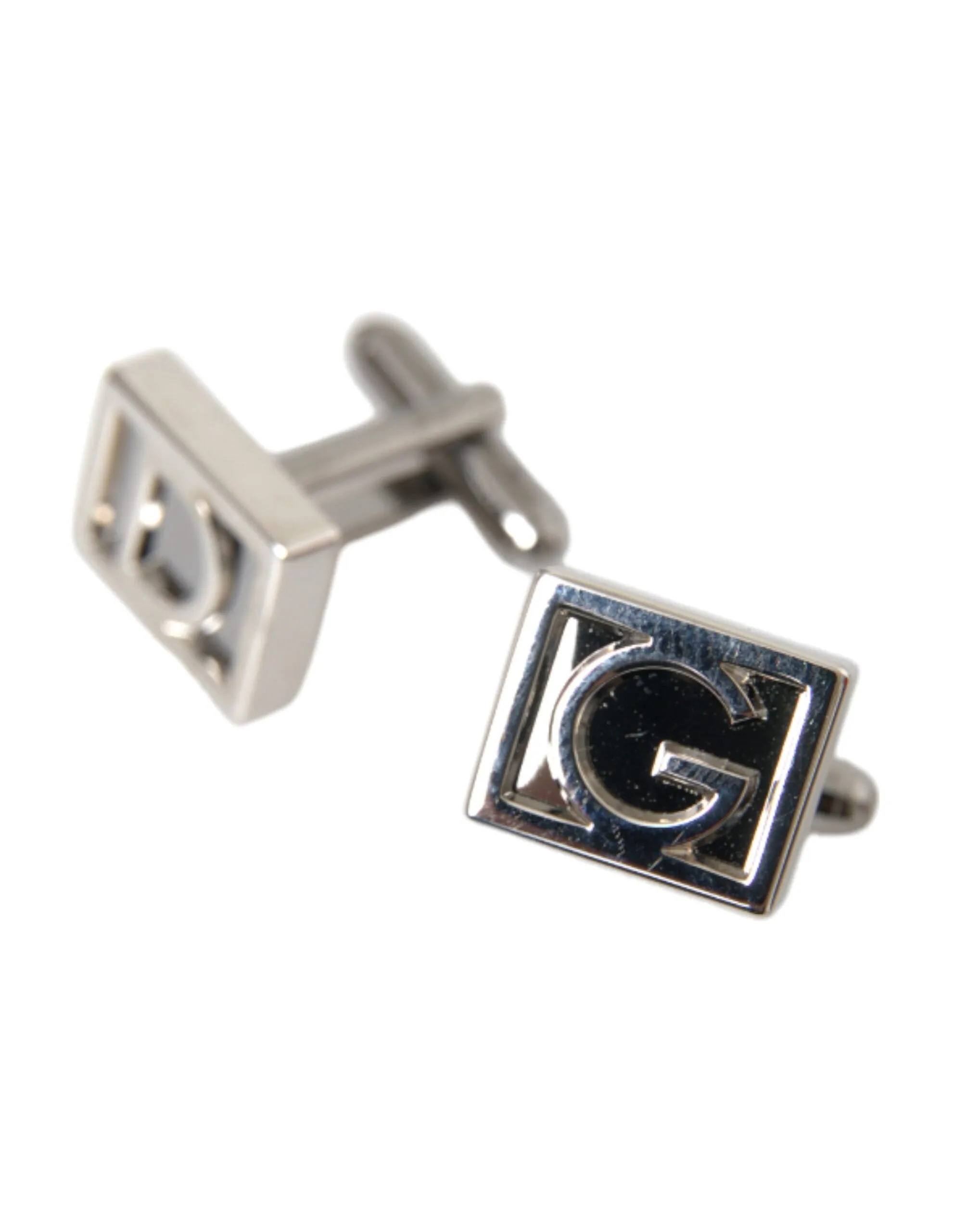 Silver Plated Metal Brass DG Logo Pin Cufflinks sold by Louxly product image thumbnail 4