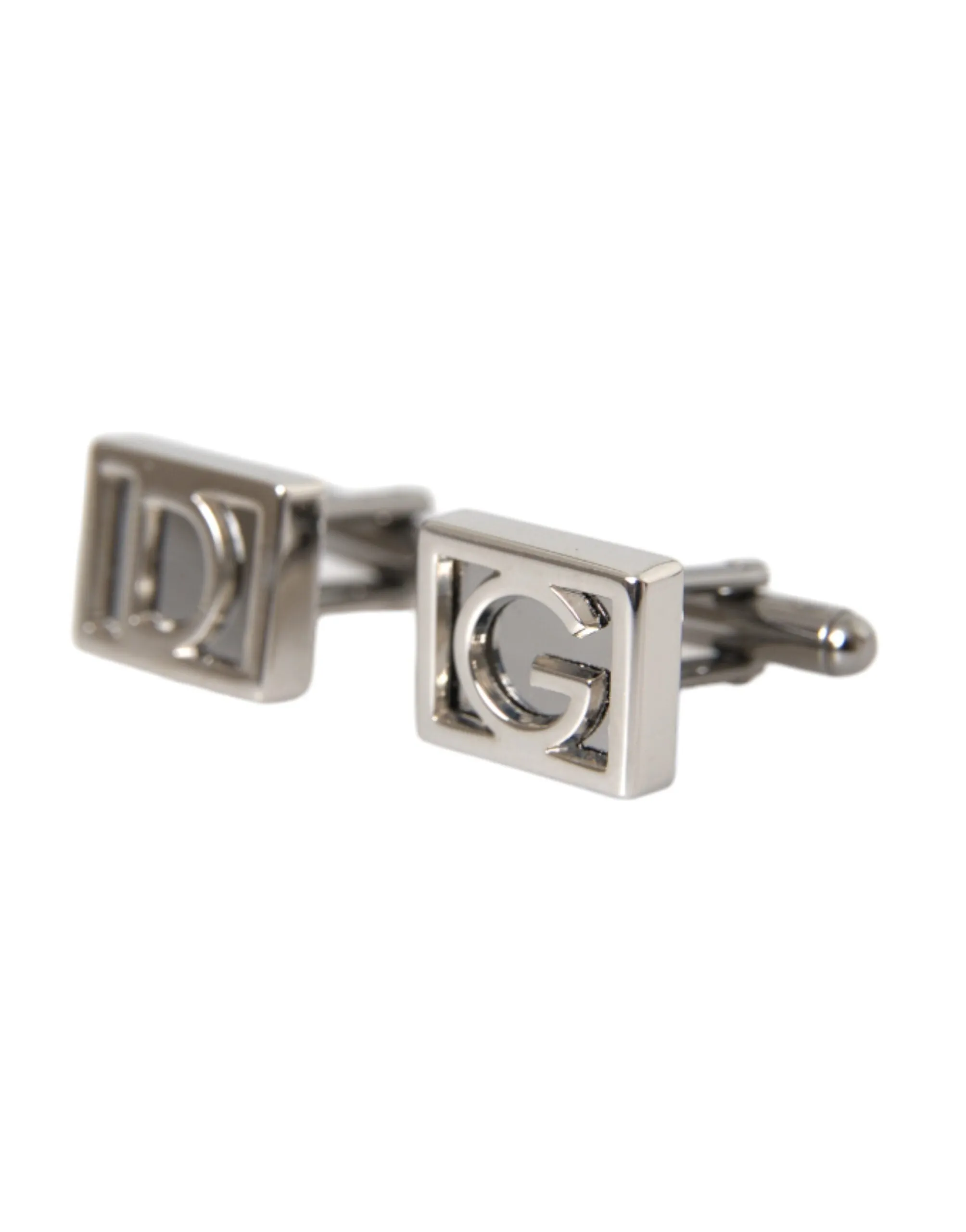 Silver Plated Metal Brass DG Logo Pin Cufflinks sold by Louxly product image thumbnail 2