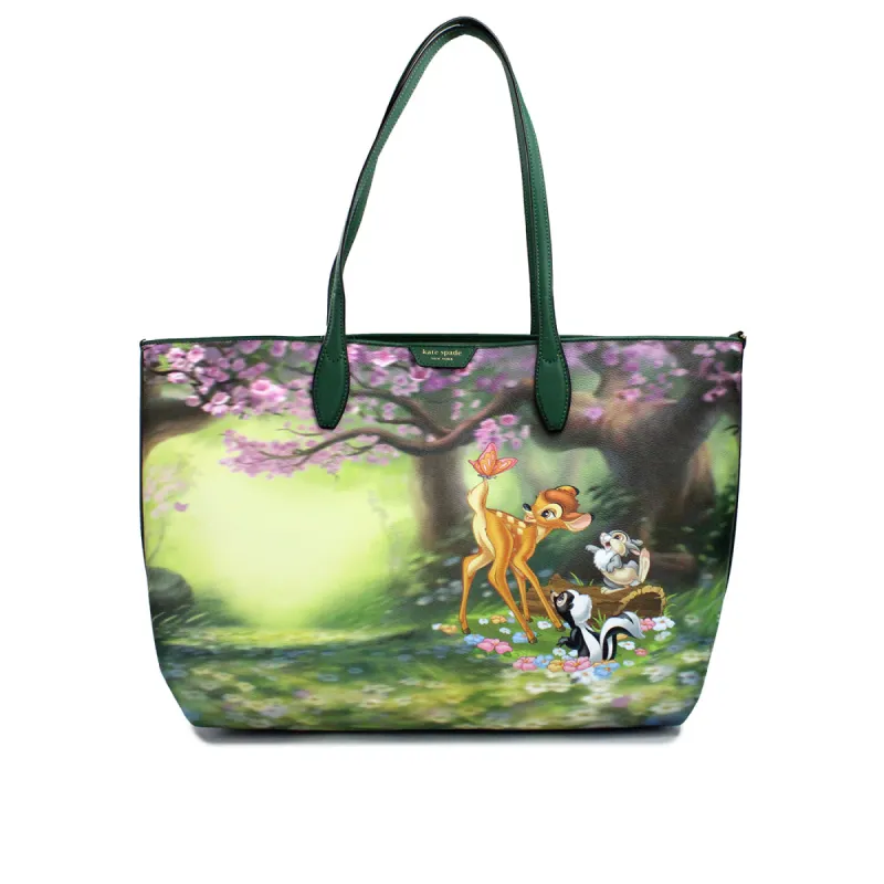 Disney Sutton Bambi Coated Canvas Shoulder Tote Handbag Purse sold by Louxly
