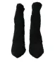 Black Stiletto Heels Mid Calf Boots Shoes sold by Louxly
