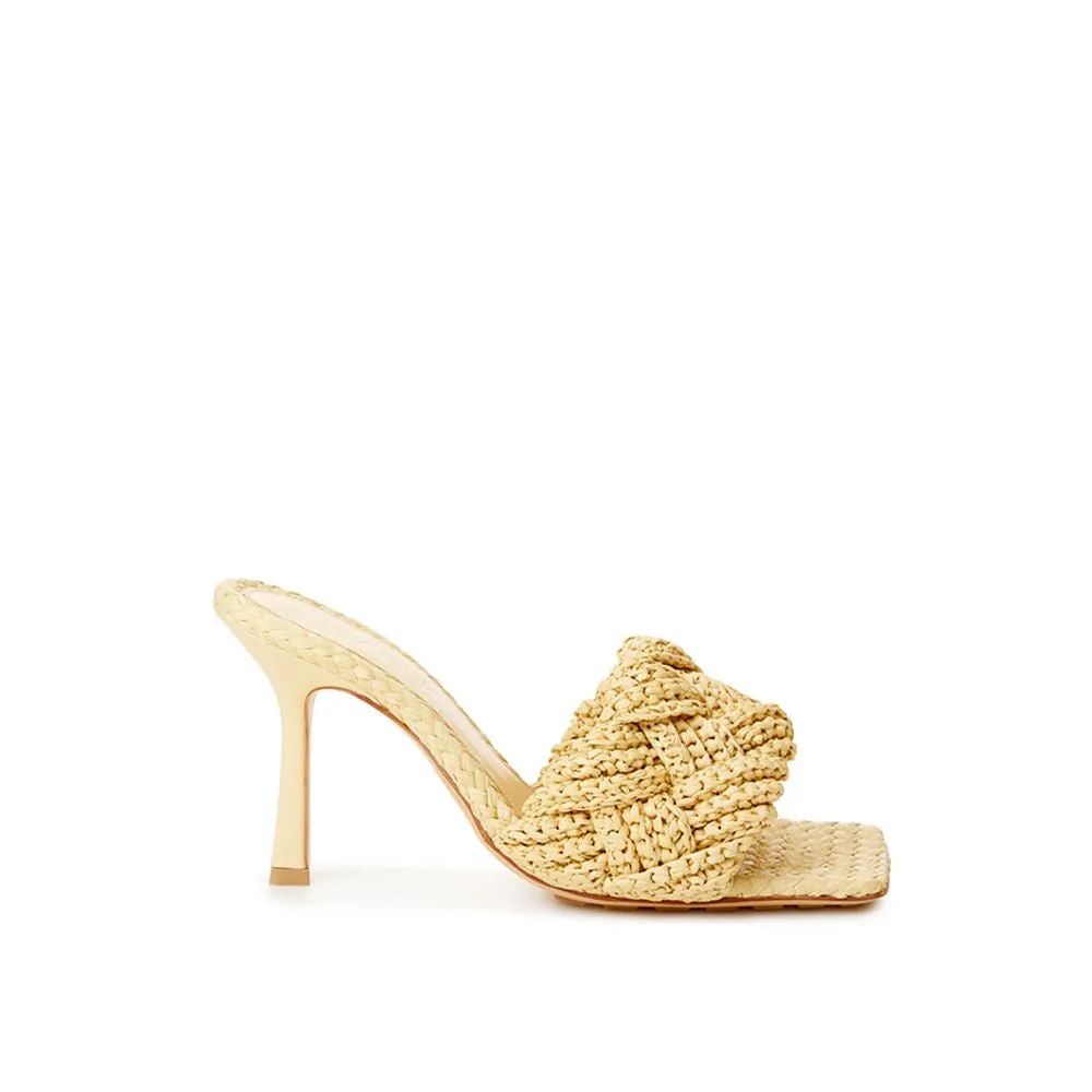 Beige Raffia Sandal sold by Louxly