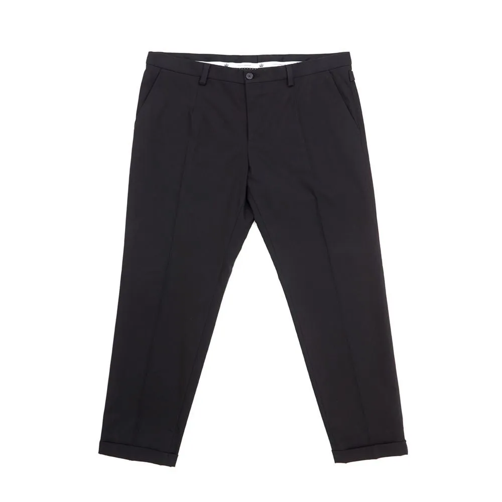 Elegant Black Cotton Pants for Men sold by Louxly