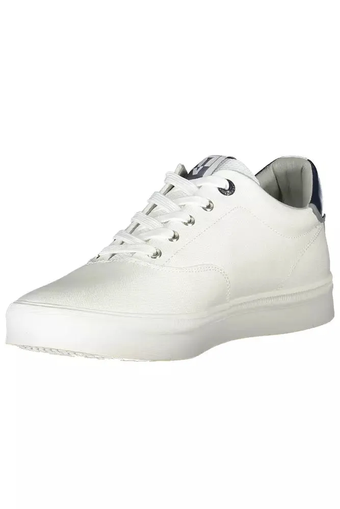 White Polyester Men Sneaker sold by Louxly product image thumbnail 3