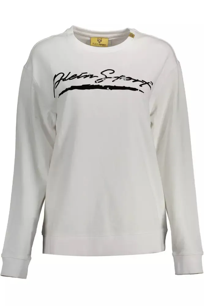Elegant Long-Sleeved Sweatshirt with Logo Appliqué sold by Louxly