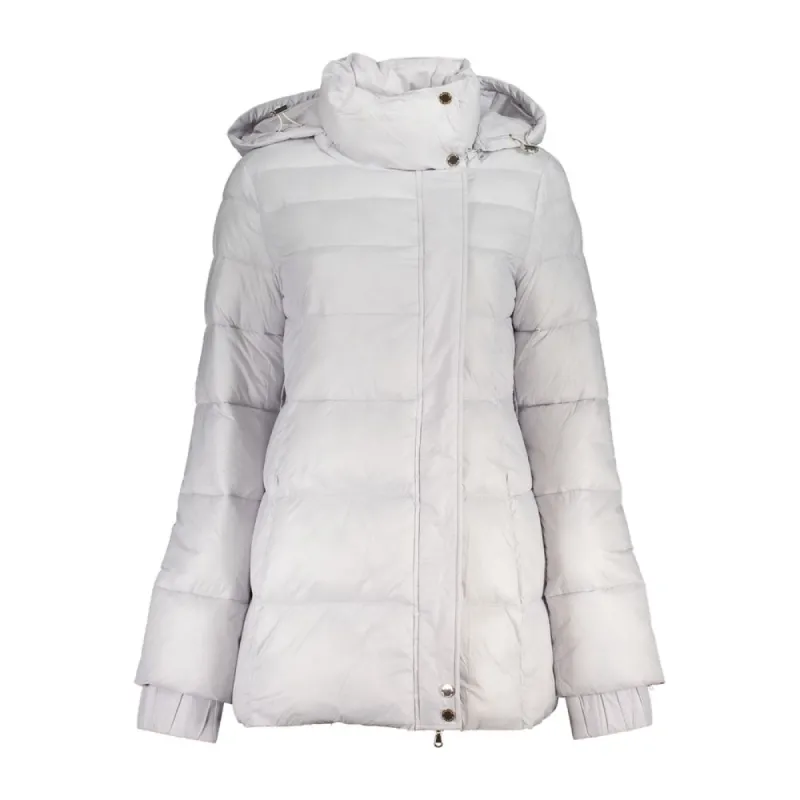 White Polyamide Jackets & Coat sold by Louxly