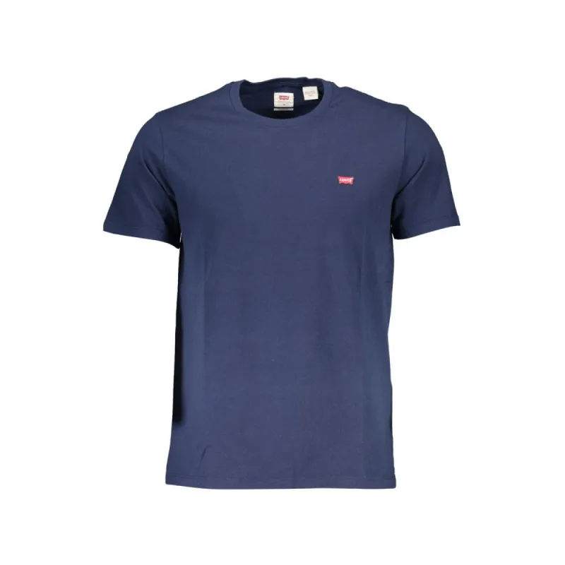 Classic Crew Neck Logo Tee in Blue sold by Louxly
