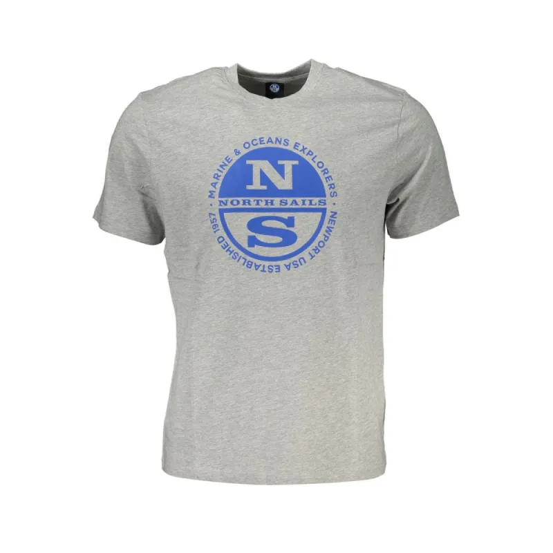 Gray Cotton T-Shirt sold by Louxly
