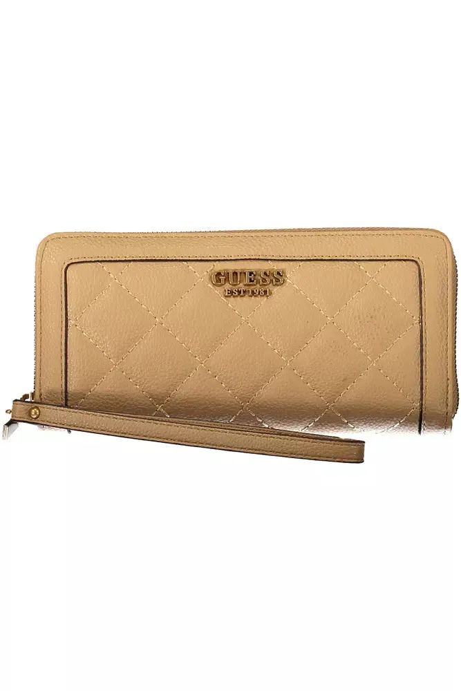 Beige Polyethylene Women Wallet sold by Louxly