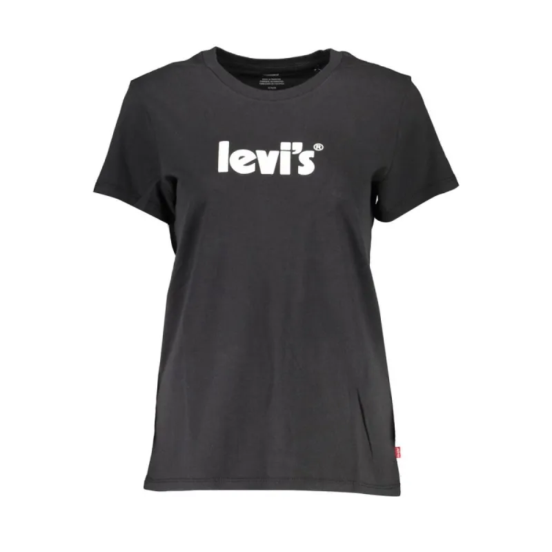 Black Cotton Tops & T-Shirt made by Levi's