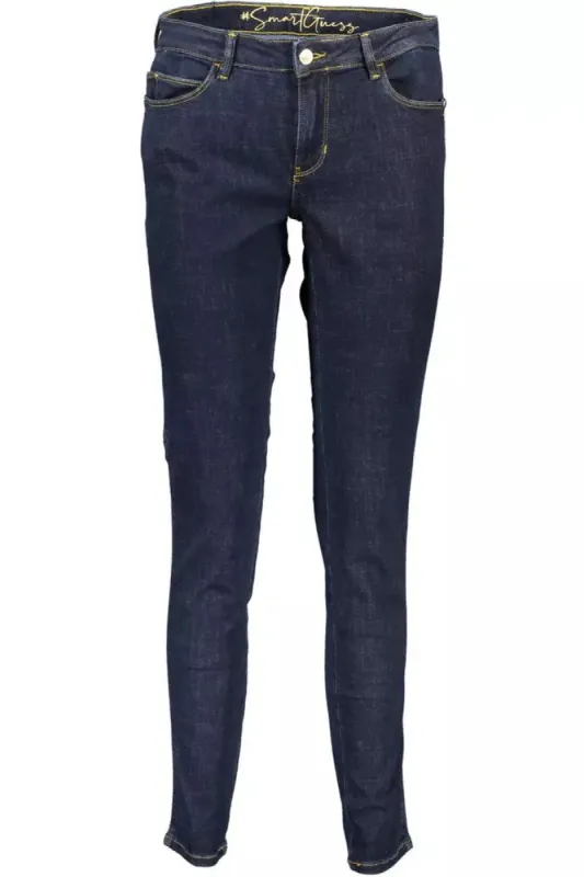 Blue Cotton Women Jeans sold by Louxly