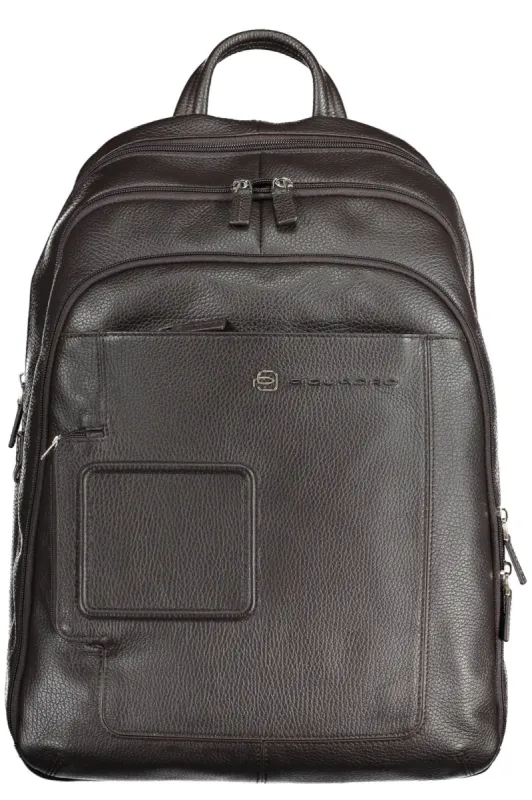 Brown Leather Men Backpack sold by Louxly