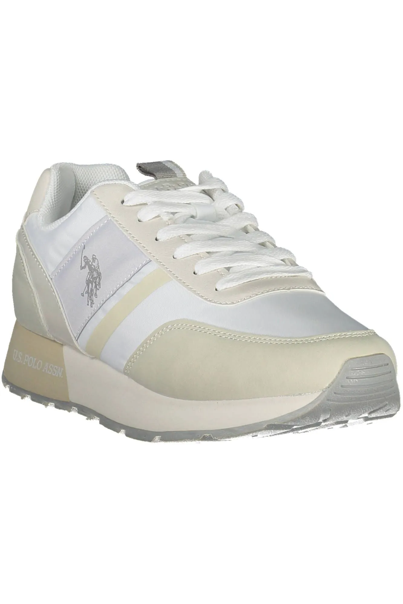 Elegant White Lace-Up Sneakers sold by Louxly product image thumbnail 2