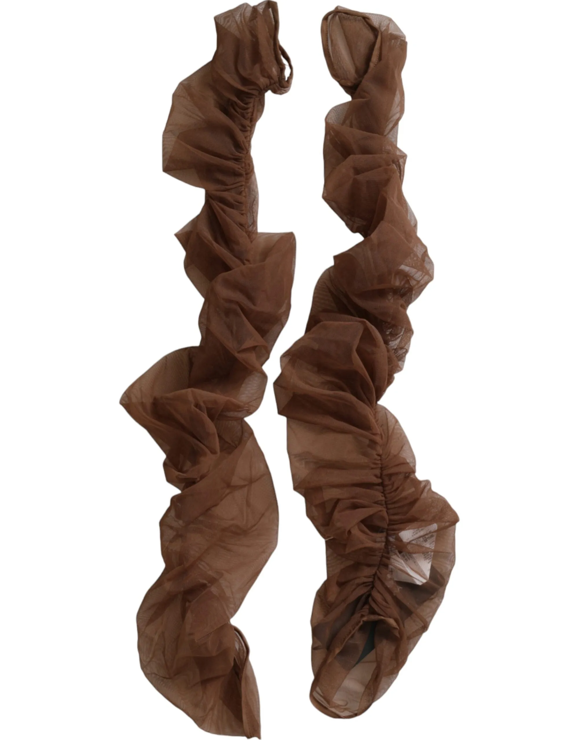 Brown Nylon Finger Less Elbow Long Arms Gloves sold by Louxly product image thumbnail 2