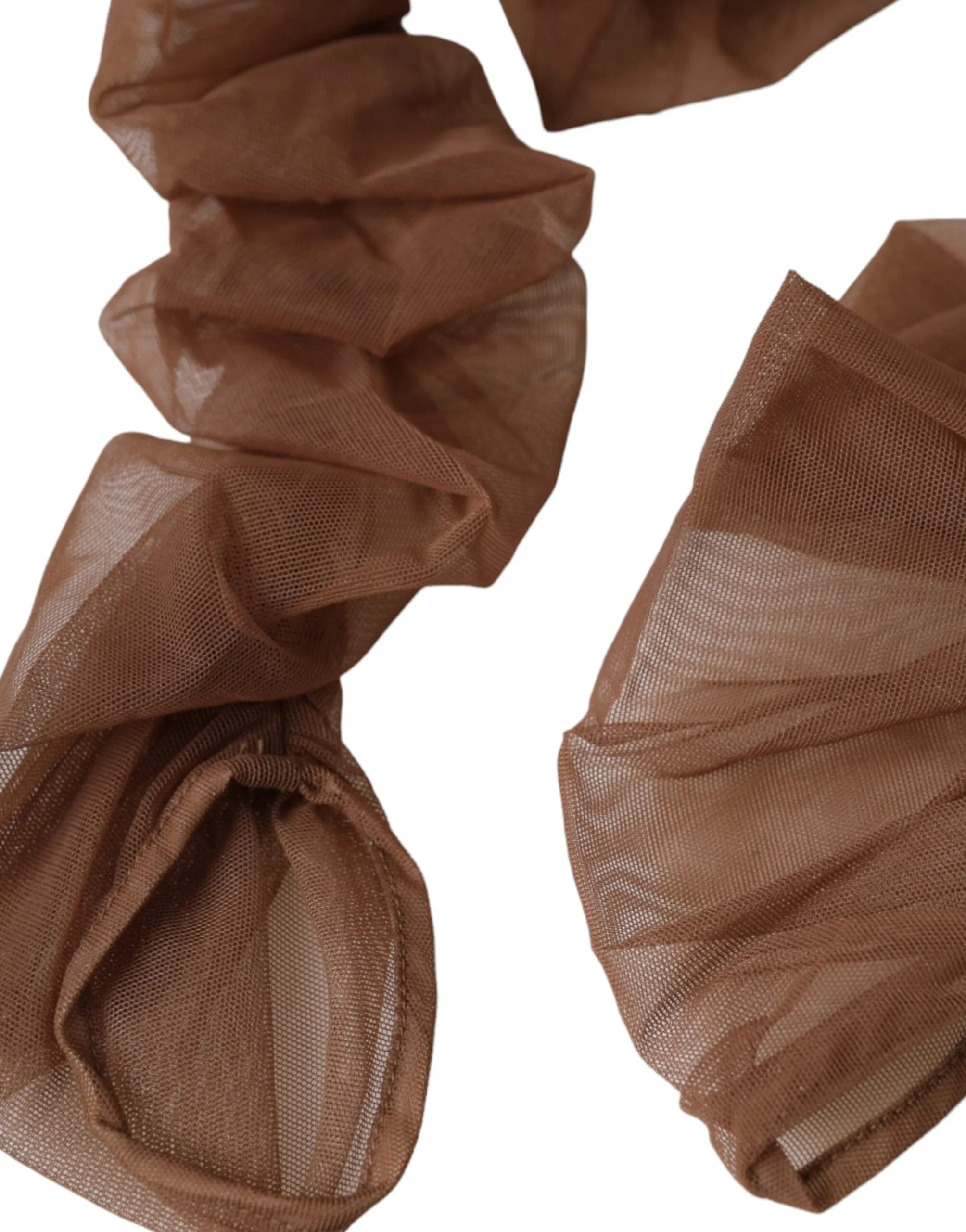 Brown Nylon Finger Less Elbow Long Arms Gloves sold by Louxly product image thumbnail 3