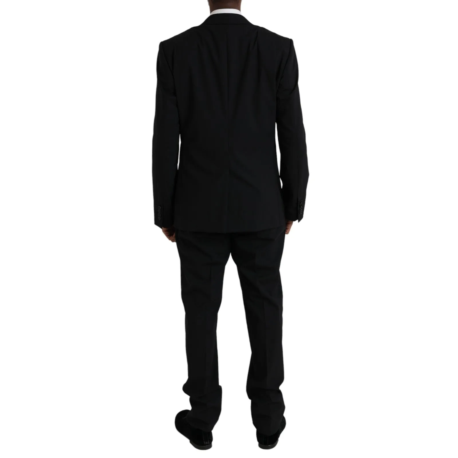 Black MARTINI Wool Formal 2 Piece Suit sold by Louxly product image thumbnail 3