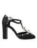 Black Lilies Crystal Heels Pumps Shoes sold by Louxly