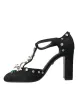 Black Lilies Crystal Heels Pumps Shoes sold by Louxly