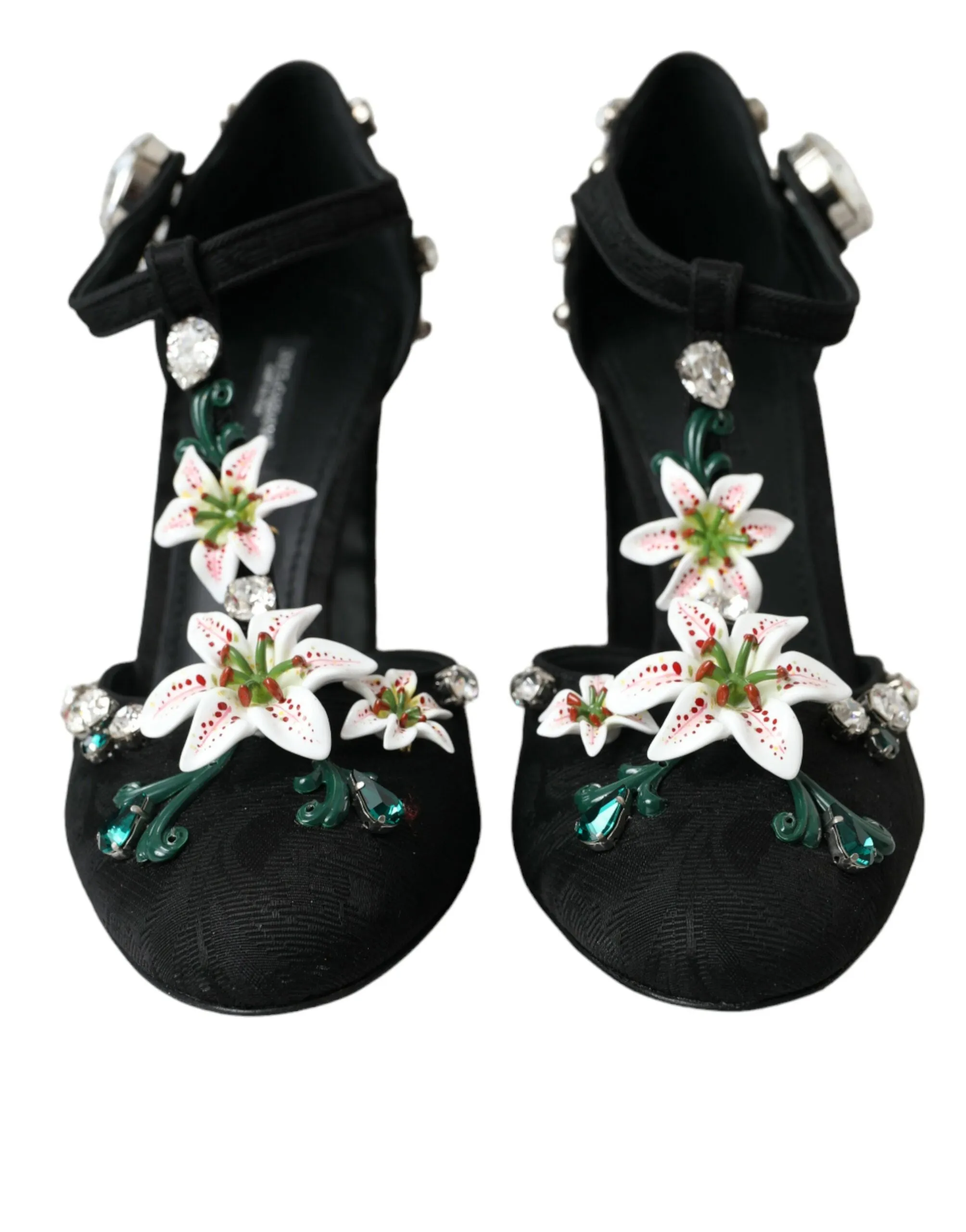 Black Lilies Crystal Heels Pumps Shoes sold by Louxly product image thumbnail 2