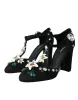 Black Lilies Crystal Heels Pumps Shoes sold by Louxly