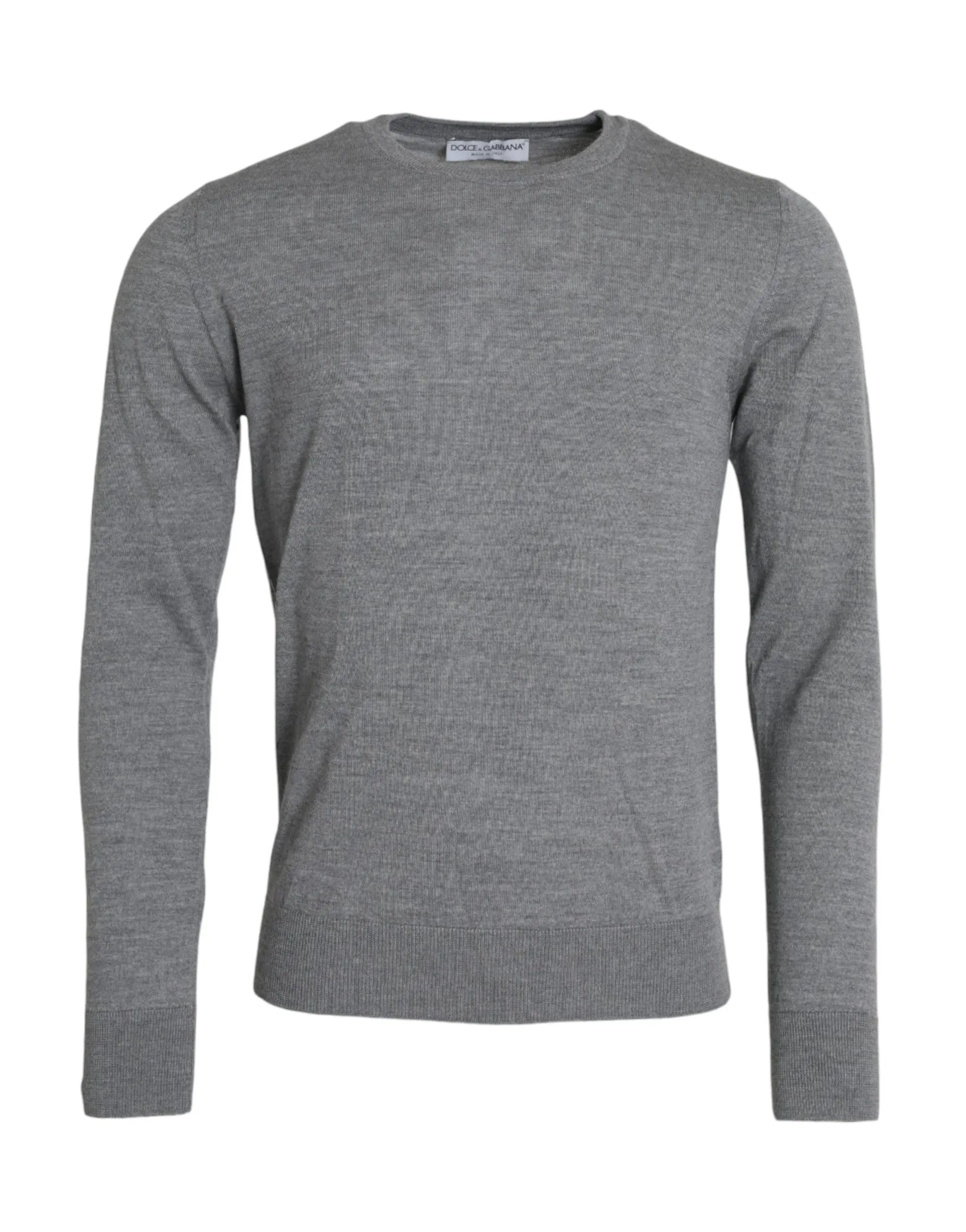 Ash Gray Wool Crew Neck Pullover Sweater sold by Louxly