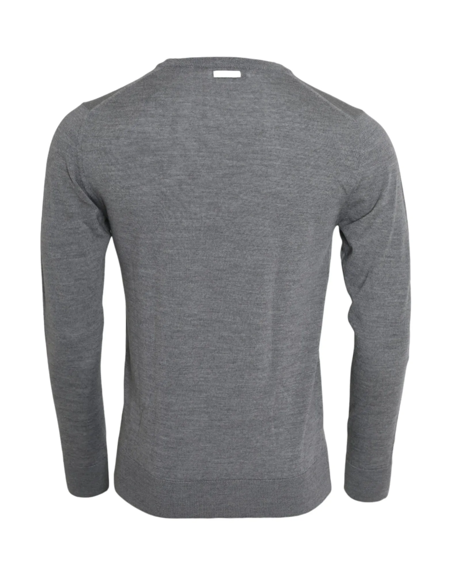Ash Gray Wool Crew Neck Pullover Sweater sold by Louxly product image thumbnail 2