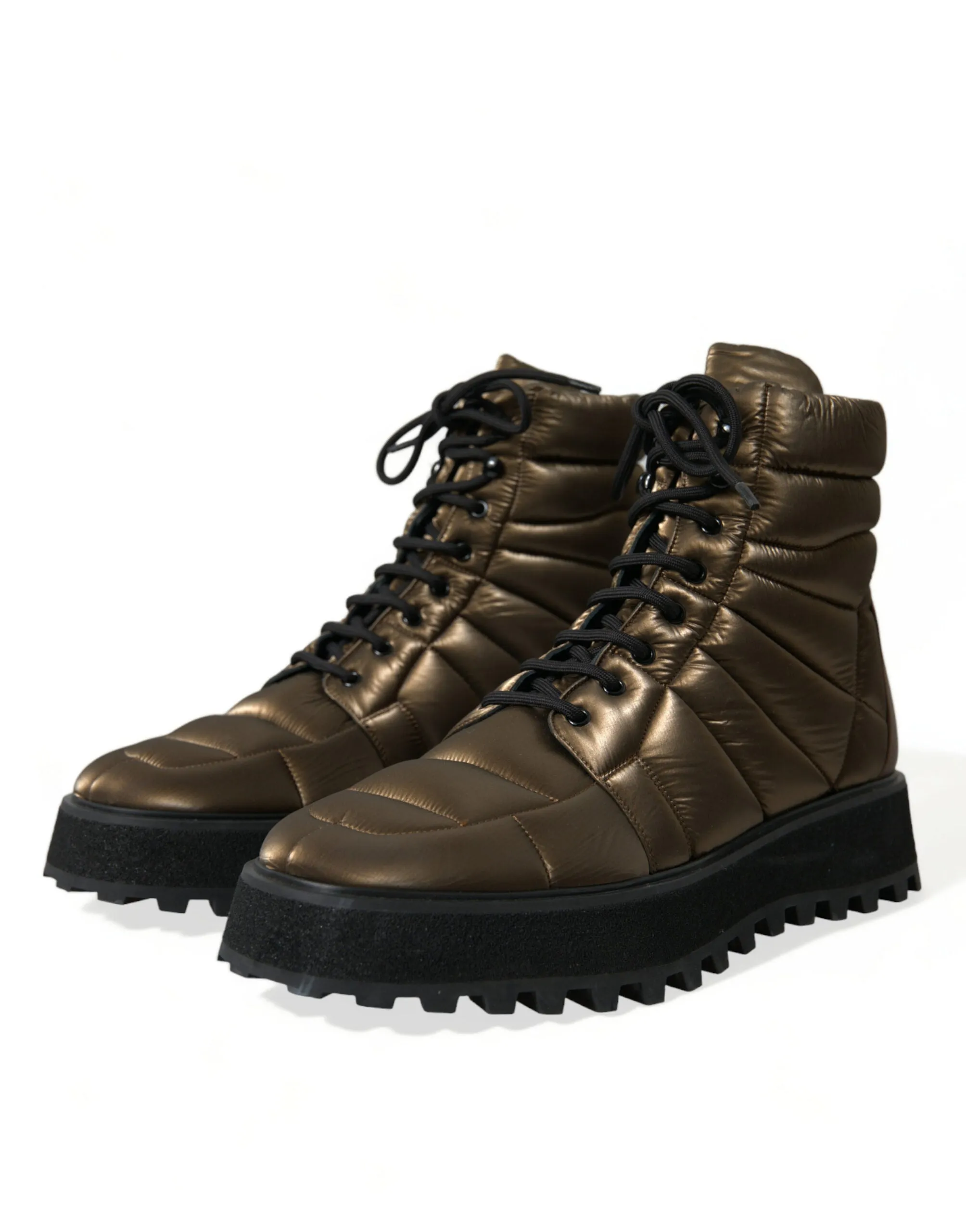 Bronze Plateau Padded Boots with DG Logo Plate sold by Louxly product image thumbnail 3