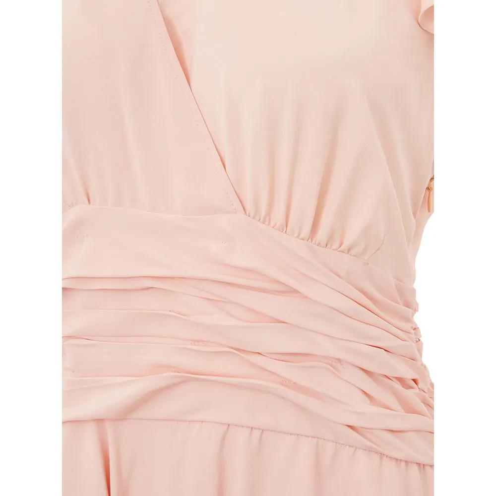 Elegant Pink Acetate Dress sold by Louxly product image thumbnail 3