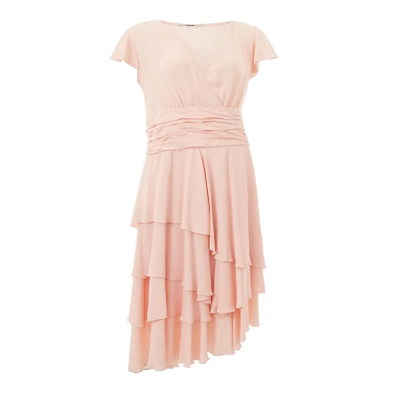 Elegant Pink Acetate Dress sold by Louxly