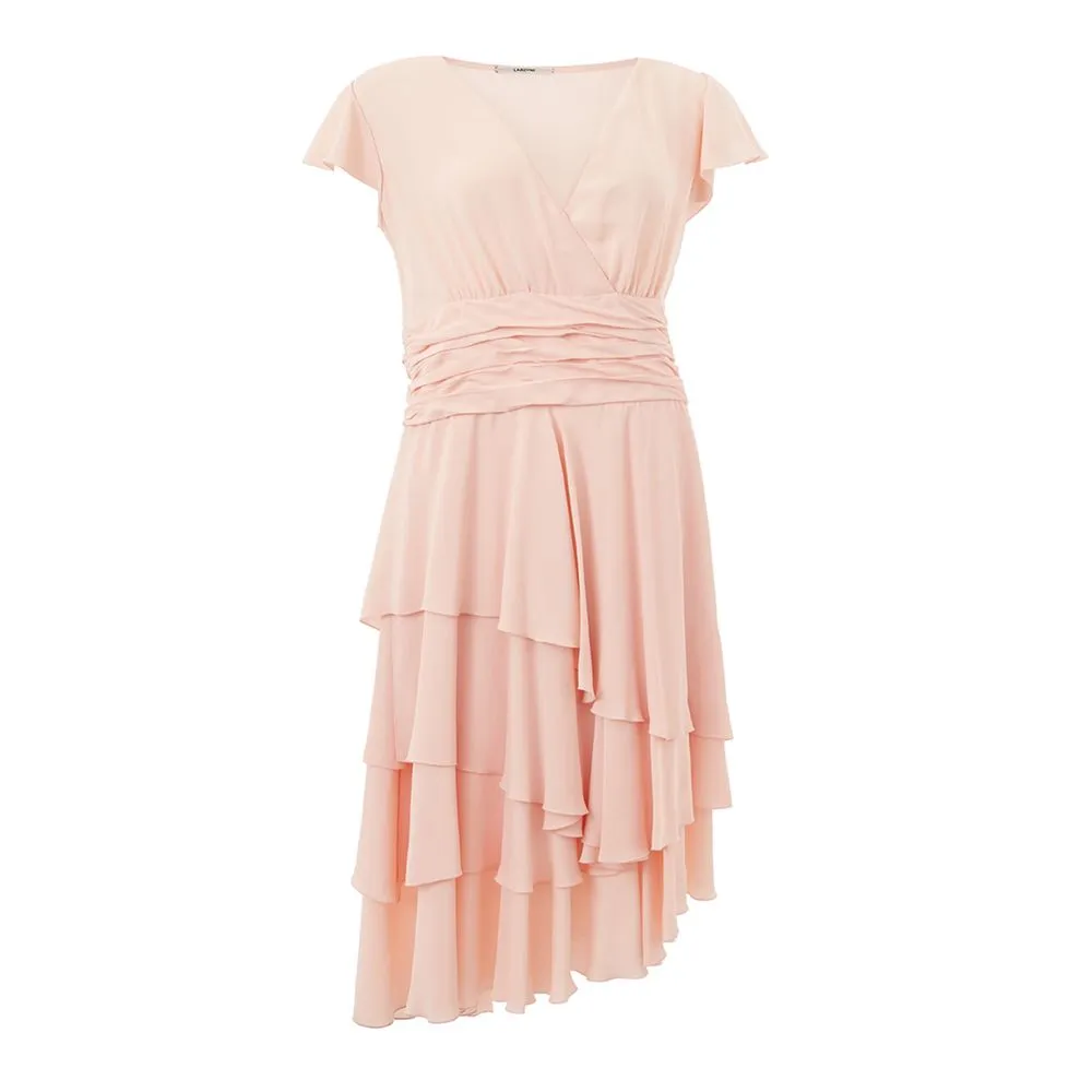 Elegant Pink Acetate Dress sold by Louxly