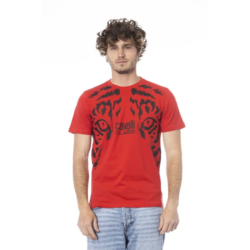 Red Cotton Men T-Shirt sold by Louxly
