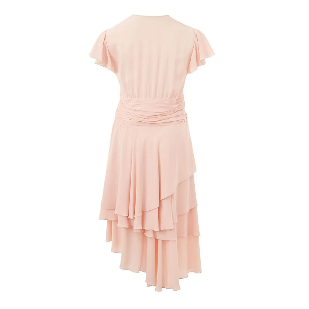 Elegant Pink Acetate Dress sold by Louxly product image thumbnail 2