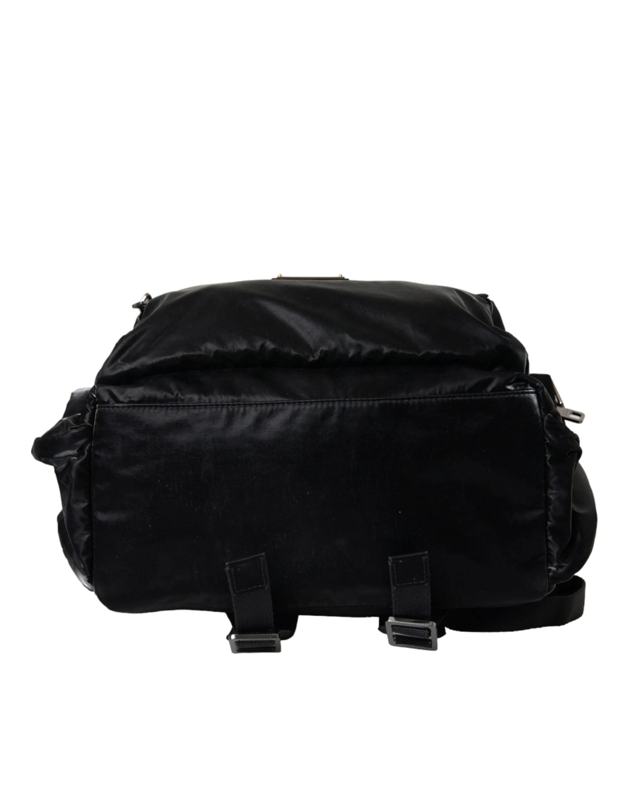 Black Patent Leather Logo Plaque Backpack Bag sold by Louxly product image thumbnail 5