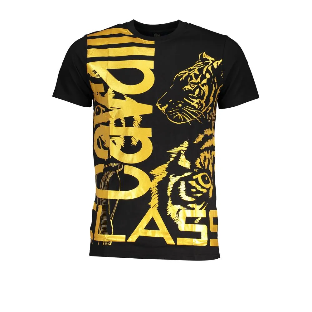 Black Cotton T-Shirt sold by Louxly