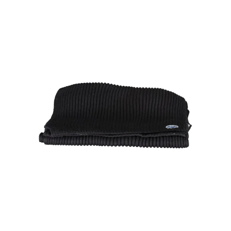 Black Cotton Men Scarf sold by Louxly